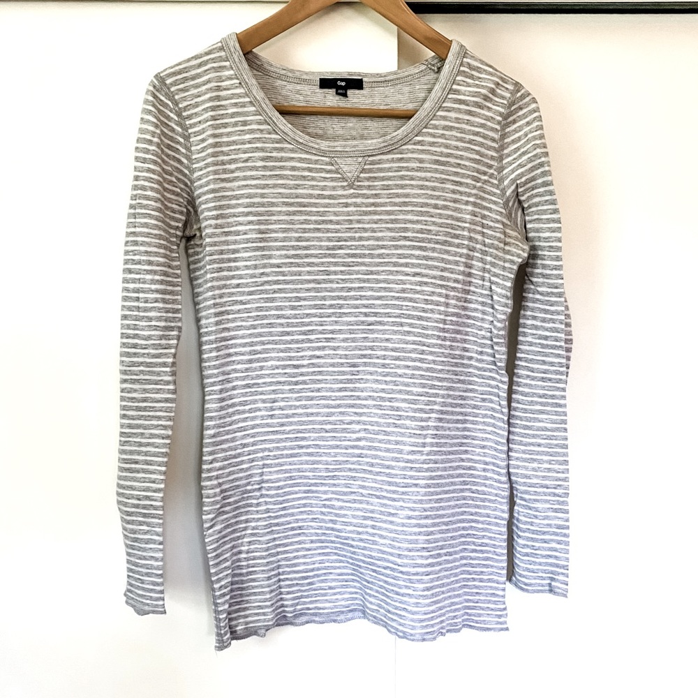 Gap 100% cotton cozy long sleeve stripe shirt